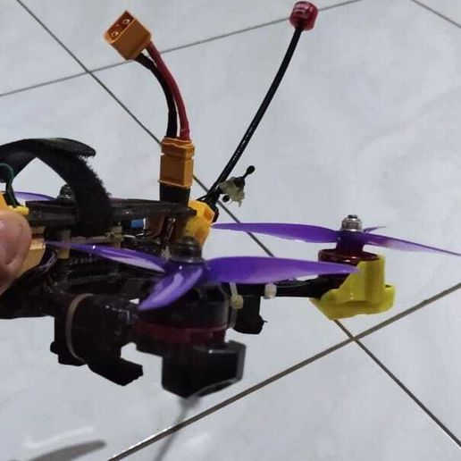 STL for SpeedyBee Mario 5 / Master 5 V2 Landing Skid Arm & Motor Protection