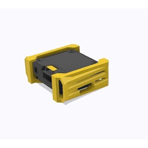 STL for Side Cover for DJI O4 Pro AIR UNIT Air intake MOUNT Optimizing airflow