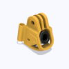 STL for phisital Aries4 4inch micro FPV Camera dan GoPro Base mount