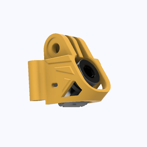STL for phisital Aries4 4inch micro FPV Camera dan GoPro Base mount
