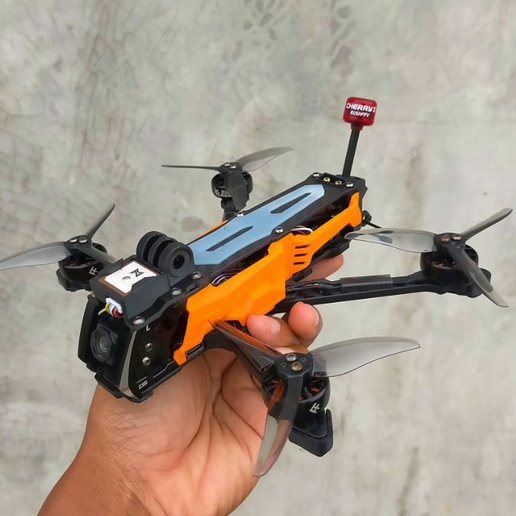 STL for Deepspace Seeker35 Seeker 3.5 inch GoPro mount Front GPS Walksnail ws-m181