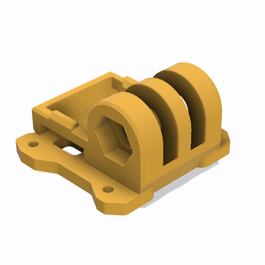 STL for Volador Vx3 VX35 Custom GoPro mount + Front GPS ( nano size )
