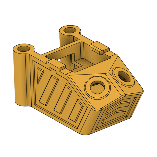 STL for Nazgul5 Nazgul 5 v3 / DC5 ECO V1.1 Dual SMA GPS Mount FlyFishRC M10QMC-5883L