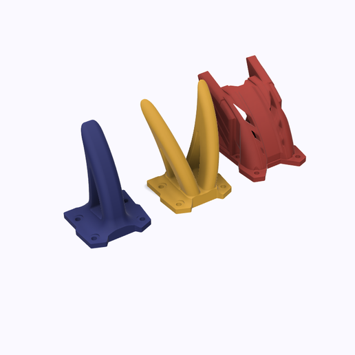 STL for GEPRC Vapor D5 / X5 D6 / X6 shark Fin Bando head protector