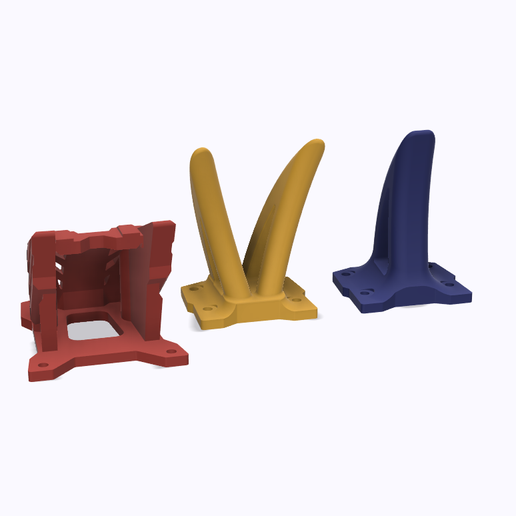 STL for GEPRC Vapor D5 / X5 D6 / X6 shark Fin Bando head protector