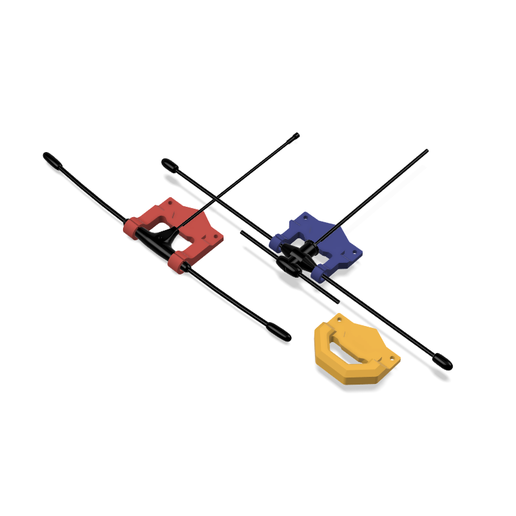 STL for Deepspace Seeker35 Seeker 3.5 inch Bold Front bumper with ELRS TBS antenna mount