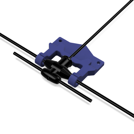 STL for Deepspace Seeker35 Seeker 3.5 inch Bold Front bumper with ELRS TBS antenna mount