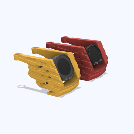 STL for Custom Head ImpulseRC apex5 Apex 5 DC Camera mount for DJI O3 O4 pro extra front bumper