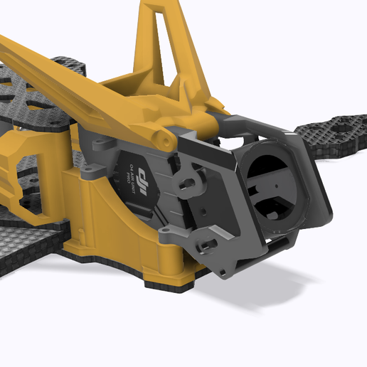 STL for GEPRC Mark5 Mark 5 MK5D Base adapter to mount SpeedyBee DJI O4 Pro Modular Head
