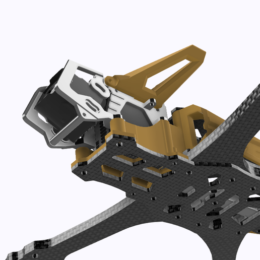 STL for GEPRC Mark5 Mark 5 MK5D Base adapter to mount SpeedyBee DJI O4 Pro Modular Head