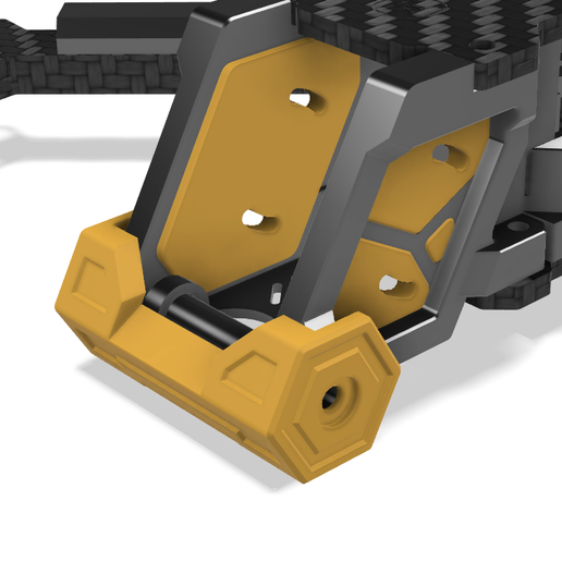 STL for Iflight Nazgul Evoque F5 V3 F5V3 Front Bumper