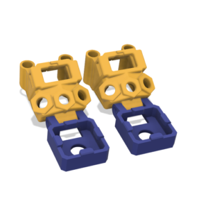 STL for HGLRC Rekon7 Pro XT60 triple SMA Adjustable GPS Mount geprc m10 22x22